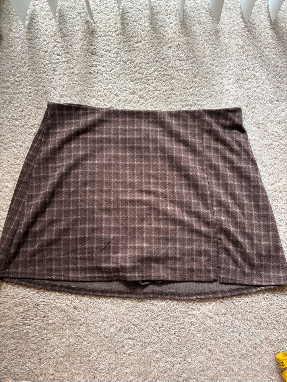 American Eagle Outfitters Brown Plaid Mini Skort